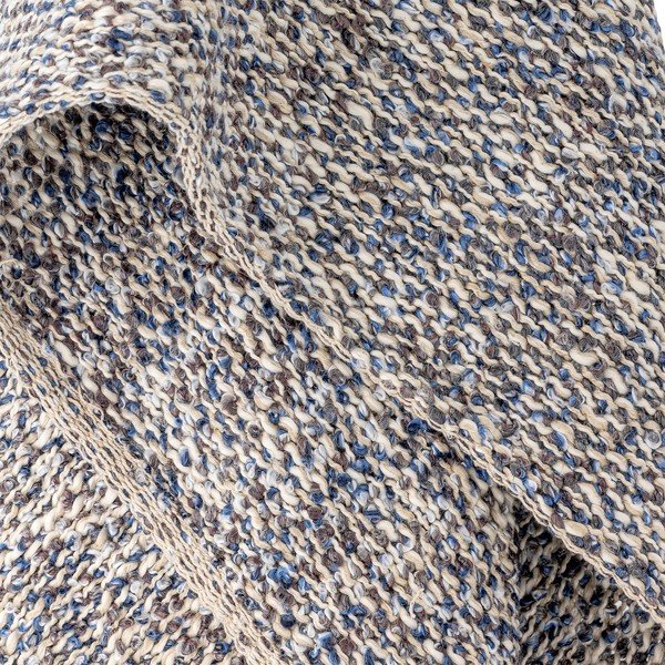 Szürkéskék lenkeverék takaró 130x160 cm Ocean – Bloomingville-image-2