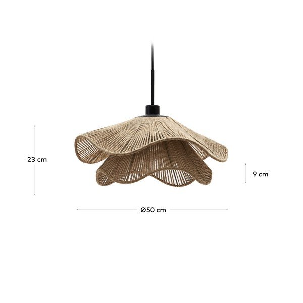 Natúr színű lámpabúra ø 50 cm Pontos – Kave Home-image-4