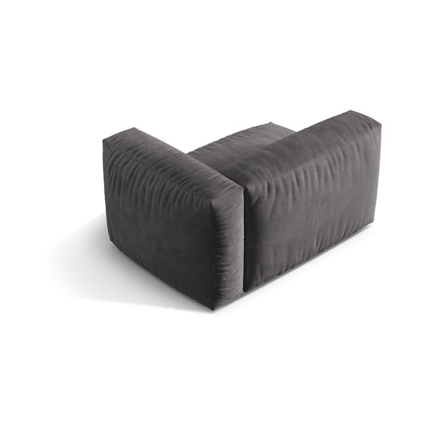 Szürke bársony kanapé modul (jobb oldali) Martina – Micadoni -image-2