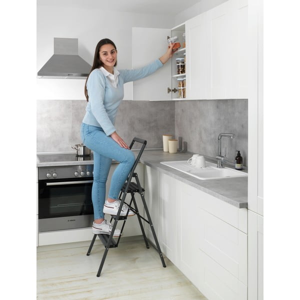 Compact szürke létra, magasság 114,5 cm-image-1