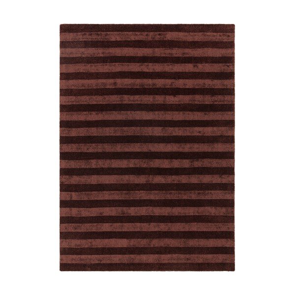 Borvörös kézi szövésű szőnyeg újrahasznosított szálakból 160x230 cm Connor – MADE