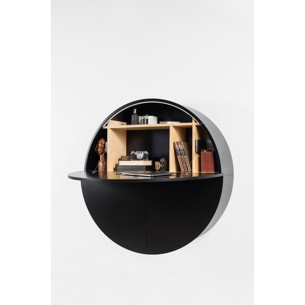 Pill fekete többfunkciós fali asztal - EMKO-image-4