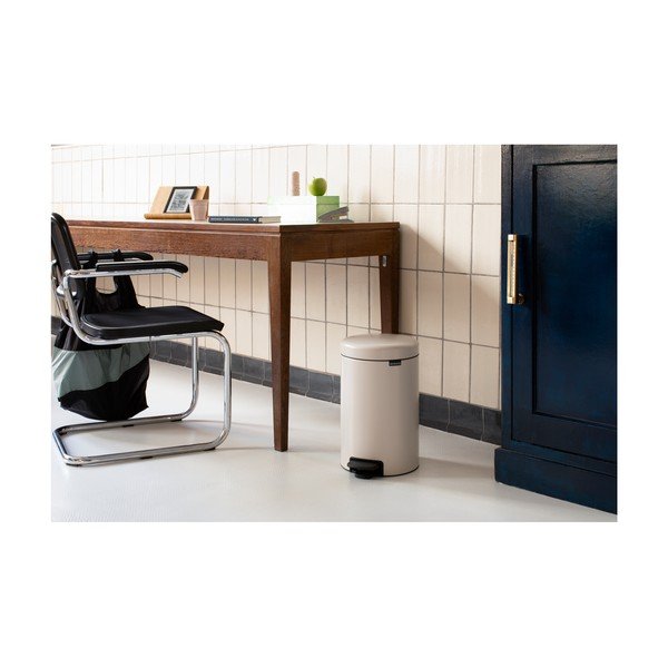 Bézs acél pedálos szemetes 12 l NewIcon – Brabantia-image-1