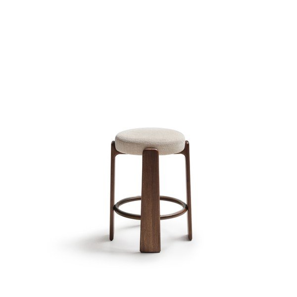 Bézs-sötét natúr színű kőrisfa bárszék (ülésmagasság 65 cm) Granite – Kave Home-image-2