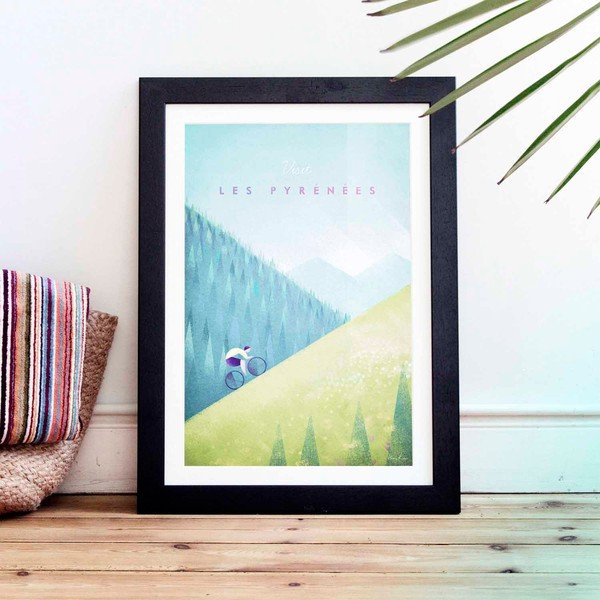 Les Pyrenees poszter, A2 - Travelposter-image-1