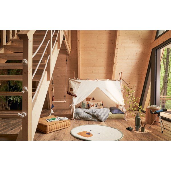 Krémszínű gyerek szőnyeg ø 100 cm Zelda – Kave Home-image-3