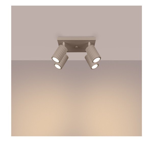 Szürkésbarna fém spotlámpa ø 6,5 cm Gleam – Sollux-image-1