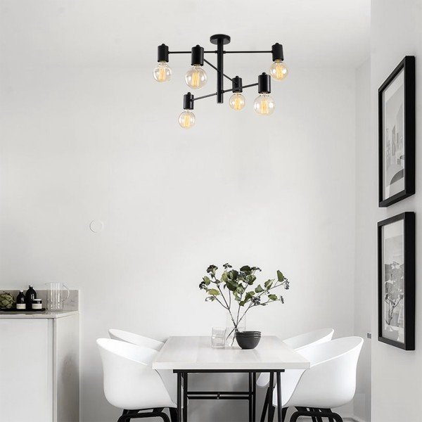 Hexa fekete 6 lámpás mennyezeti lámpa - Opviq lights-image-4