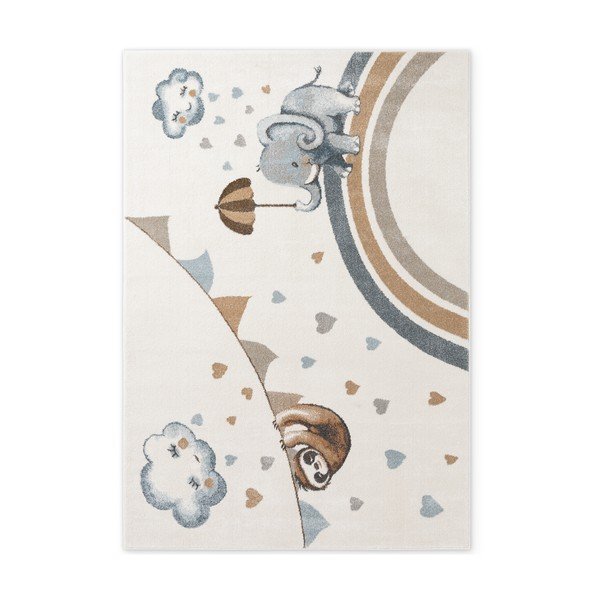 Krémszínű gyerek szőnyeg 120x170 cm Walk like an Elephant Rainy Party – Villeroy&Boch