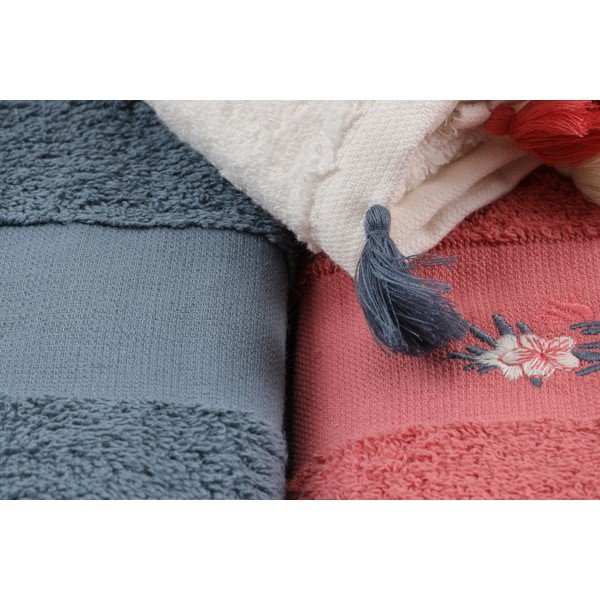 Frottír pamut törölköző szett 3 db-os 50x90 cm Asorti – Foutastic-image-1