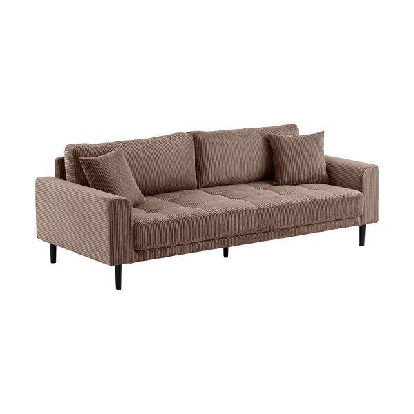 Barna kordbársony kanapé 210 cm Lido – House Nordic-image-2