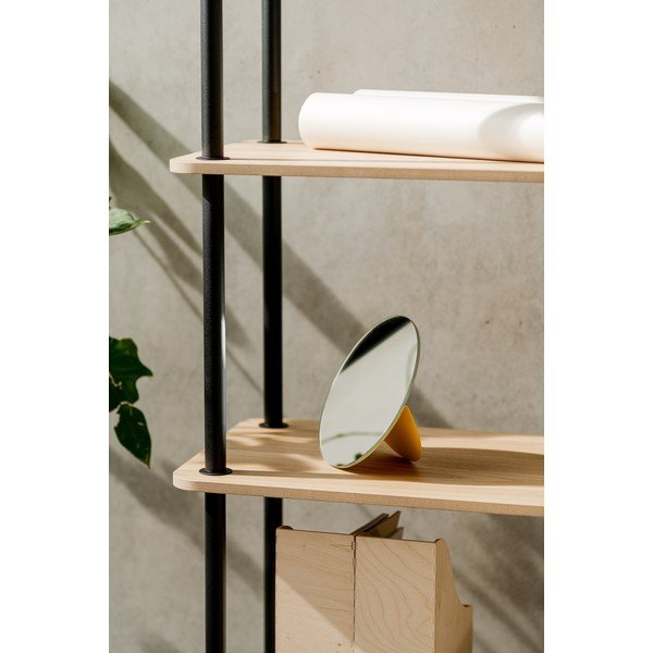 Natúr színű polcos állvány tölgyfa dekorral 80x54,5x35 cm Teidi – noo.ma-image-3