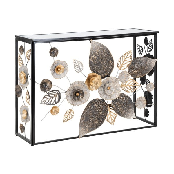 Fekete konzolasztal 42x112 cm Glam Dark – Mauro Ferretti-image-3