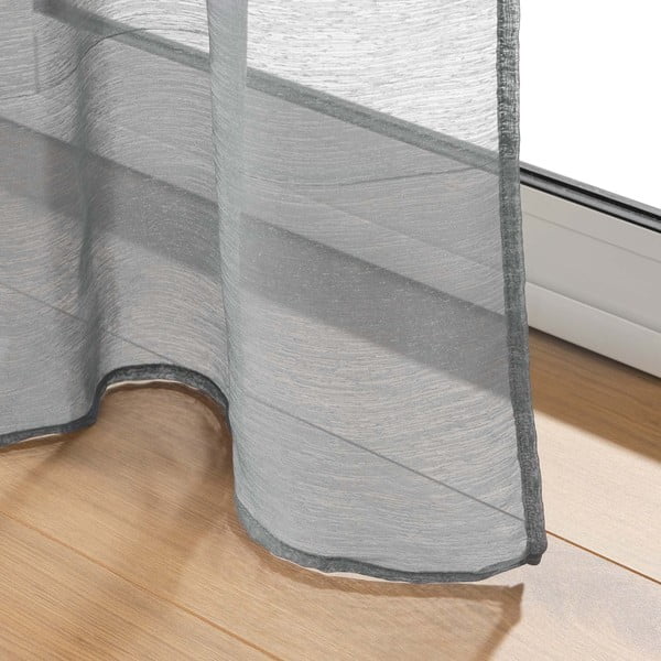 Szürke átlátszó függöny 140x240 cm Lissea – douceur d'intérieur-image-4