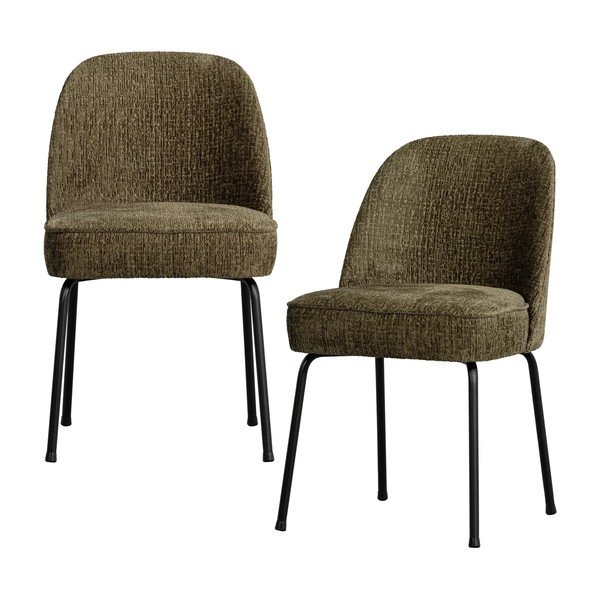 Khaki bársony étkezőszék szett 2 db-os Vogue – WOOOD-image-2