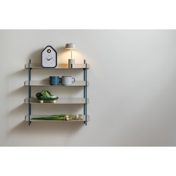 Fekete-szürke többszintes fém fali polc 60 cm Reina Cuatro – PT LIVING-image-1