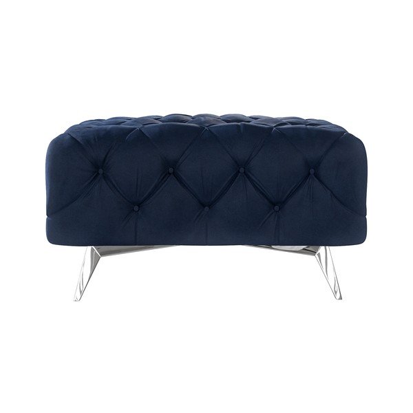 Sötétkék bársony lábtartó Chelsea – Ropez