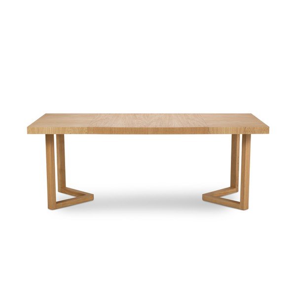 Skarde tömör tölgyfa bővíthető étkezőasztal, ø 100 cm - Windsor & Co Sofas-image-2