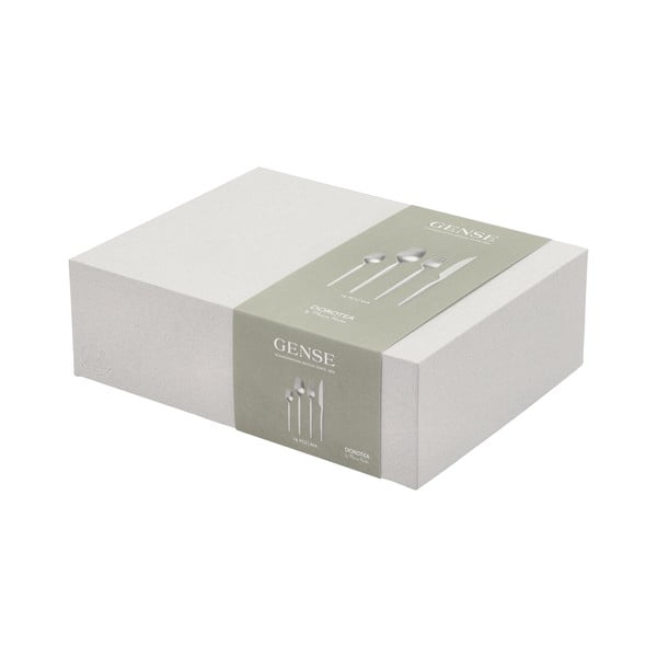 Ezüstszínű rozsdamentes acél evőeszköz készlet 16 db-os Dorotea – Gense-image-4