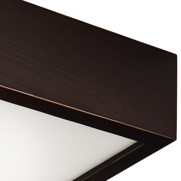 Sötétbarna mennyezeti lámpa üveg búrával 27,5x27,5 cm Quadro – LAMKUR-image-4