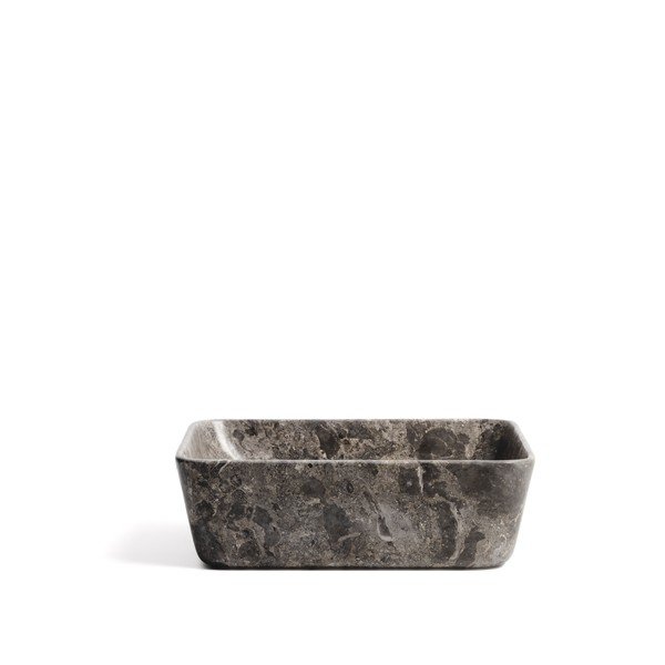 Szürke kő mosdókagyló 40x40 cm Darnen – Kave Home