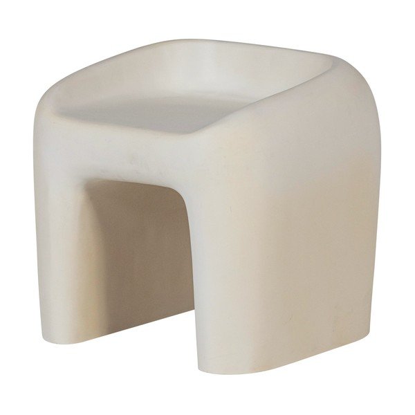 Elefántcsont színű műanyag kerti szék Nivo – WOOOD