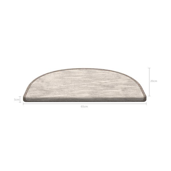 Bézs lépcsőszőnyeg készlet 16 db-os 65 x 20 cm Desert Sand - Vitaus-image-4