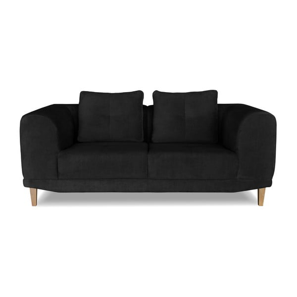 Sigma fekete 2 személyes kanapé - Windsor & Co. Sofas