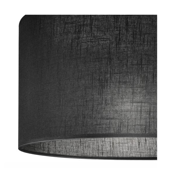 Fekete függőlámpa textil búrával ø 35 cm Vivian – LAMKUR-image-4