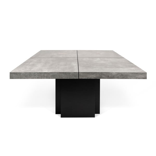 Dusk étkezőasztal beton dekorral, 130 x 130 cm - TemaHome