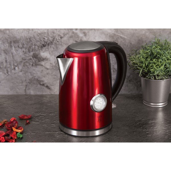 Piros vízforraló 1,7 l Burgundy Metallic Line - BerlingerHaus-image-1
