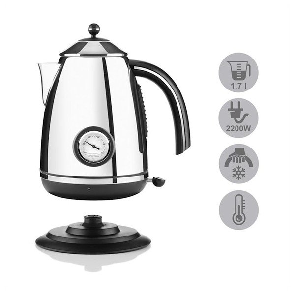 Aquavita Chalet ezüstszínű vízforraló - Klarstein-image-4