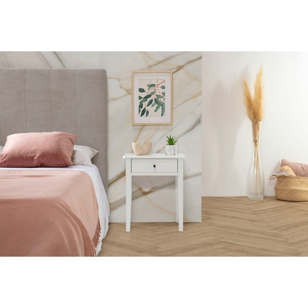 Fehér borovi fenyő éjjeliszekrény Bart – Marckeric-image-1