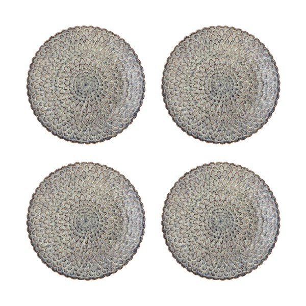 Szürke kőedény tányér készlet 4 db-os ø 26,5 cm Katrina – Bloomingville