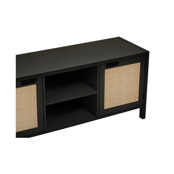 Fekete TV-állvány 120x52x38 cm Sherman – Premier Housewares-image-4