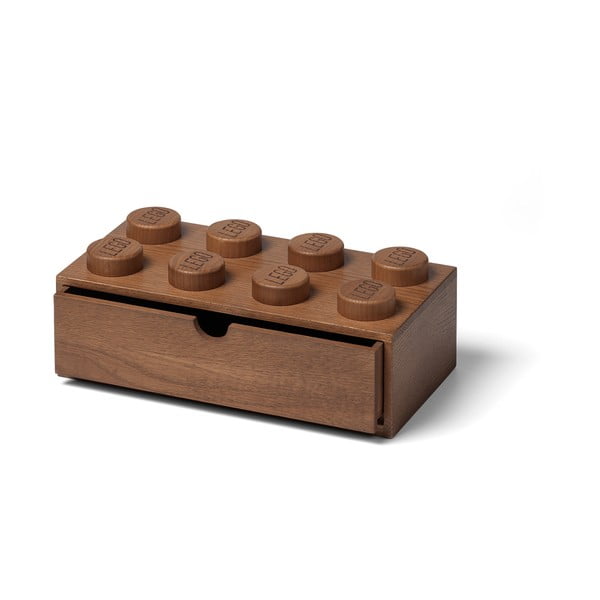 Wood sötét tölgyfa gyerek tárolódoboz - LEGO®