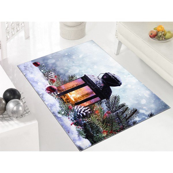 Christmas Period Lantern With Snow szőnyeg, 50 x 80 cm - Vitaus-image-1