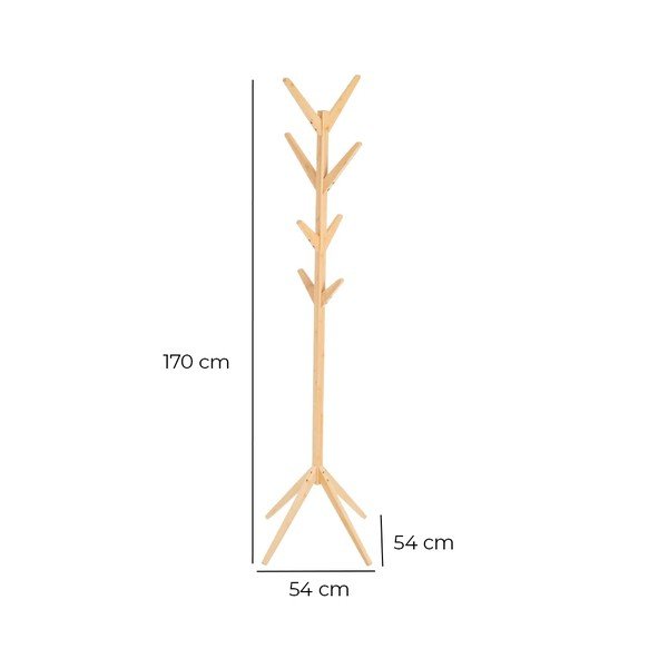 Natúr színű bambusz fogas – Casa Selección-image-1