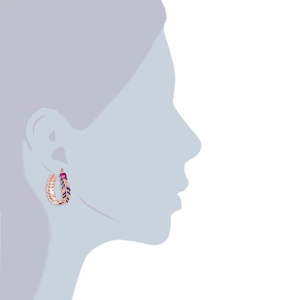 Jolene fülbevaló Swarovski kristályokkal - Lilly&Chloe-image-2