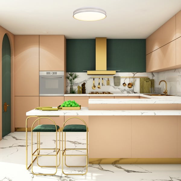 Fehér LED mennyezeti lámpa 40x40 cm Montana – Candellux Lighting-image-1