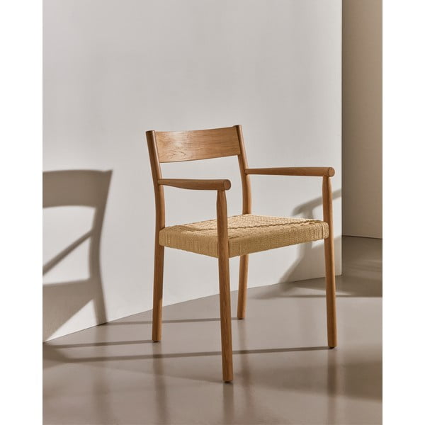 Natúr színű tölgyfa étkezőszék Yalia – Kave Home-image-1