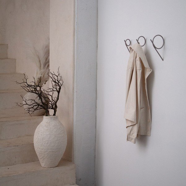 Szürkésbarna fali fém akasztó Tuba L – Spinder Design-image-2