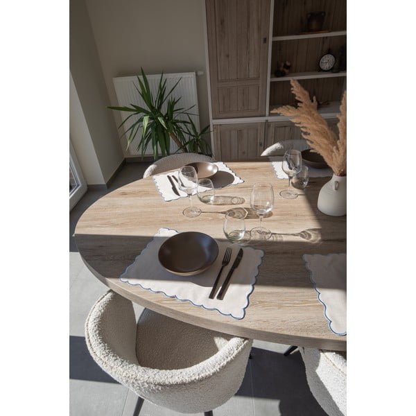 Lenkeverék tányéralátét 30x43 cm Noura – Tiseco Home Studio-image-1