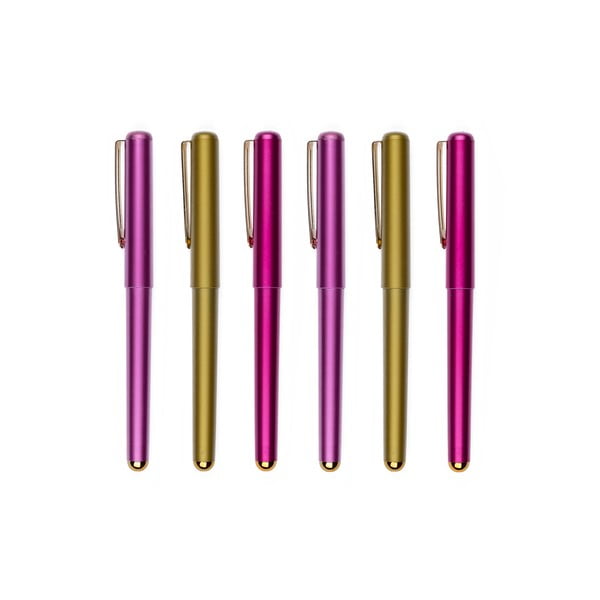 Pink And Gold 6 db-os tollkészlet ajándékcsomagolásban - Tri-Coastal Design