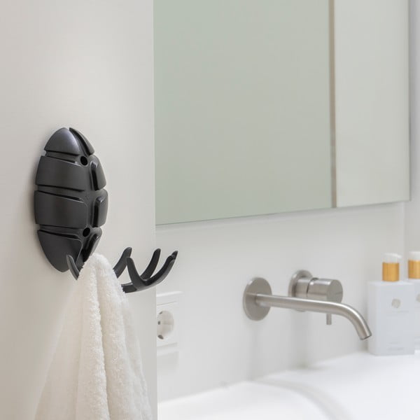 Fekete fali műanyag akasztó Bug – Spinder Design-image-4