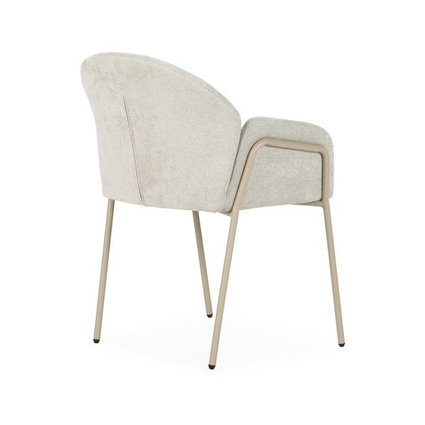 Bézs kárpitozott étkezőfotel szett 2 db-os Aslin – MOME-image-4