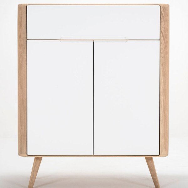 Ena One tölgyfa komód, 90 x 42 x 110 cm - Gazzda-image-4