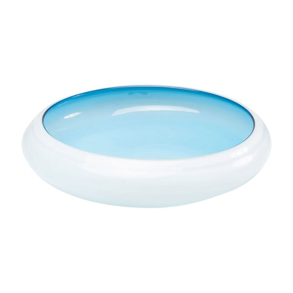 Sunday Light kék üvegtál, átmérő 39,5 cm - KareDesign