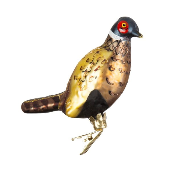 Üveg kézzel készített karácsonyfadísz 18,5 cm Bird – Sass & Belle