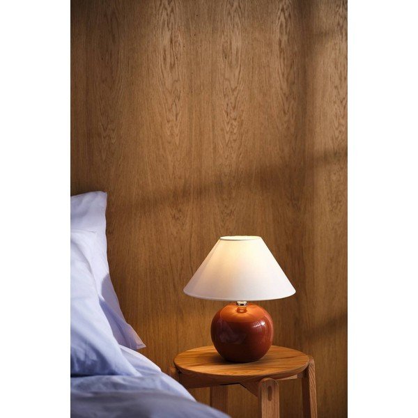Barna-krémszínű kerámia asztali lámpa (magasság 29 cm) Karamell – Jotex-image-1